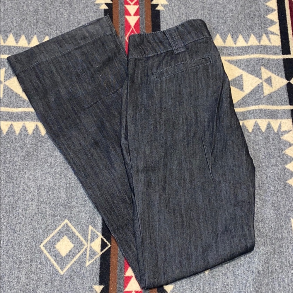 Low rise Belle bottoms light black wash